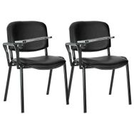 Ofisit Konferans/Seminer Sandalyesi Siyah 2'Li Set