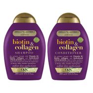 OGX Biotin & Kolajen Sülfatsız 385 ml Şampuan + 385 ml Saç Bakım Kremi