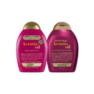 OGX Keratin Oil Şampuan 385 ml + 385 ml Bakım Kremi