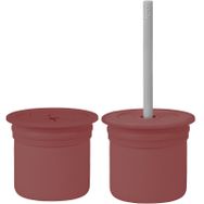 Oioi Ham Hüp Silikon Velvet Rose - Powder Grey Pipetli Bardak