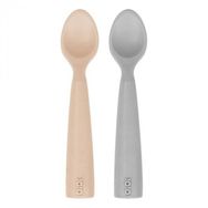 Oioi Nam Nam 2'li Bubble Beige Powder Grey Silikon Kaşık