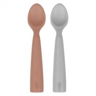Oioi Nam Nam 2'li Woody Brown Powder Grey Silikon Kaşık