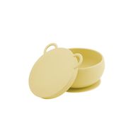 OiOi Vakum Tabanlı Mellow Yellow Silikon Kapaklı Kase