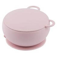 Oioi Vakum Tabanlı Pinky Pink Silikon Kapaklı Kase