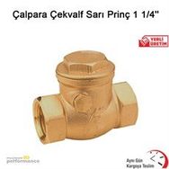 Okçu Kardeşler 1 1/4 inç Sarı Prinç Çalpara Çekvalf