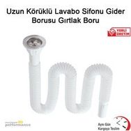 Okçu Kardeşler Körüklü Lavabo Sifonu Gider Borusu Gırtlak Boru