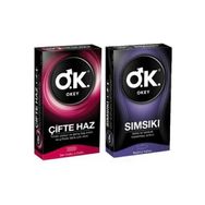 Okey 10'lu Sımsıkı+10'lu Çifte Haz Prezervatif