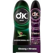 Okey 200 ml Ginseng Masaj Jeli ve 100 ml Okey Nirvana Uyarıcı Jel