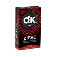 Okey Zirve 10'lu Tırtıklı ve Kabartmalı Prezervatif