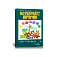Okul Öncesi Çocuklar Hayvanları Boyuyor Kitabı