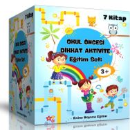 Okul Oncesi Dikkat Aktivite Egitim Seti-7 Süper Kitap Enine Boyuna Eğitim