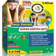 Okul Oncesi Egitim Seti-5 Süper Kitap Enine Boyuna Eğitim