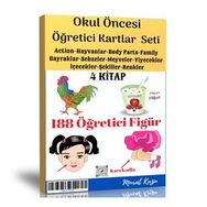 Okul Öncesi Öğretici Flash Kartlar 4 Kitap Enine Boyuna Eğitim