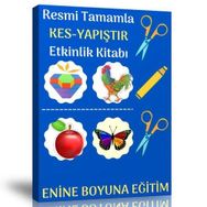 Okul Öncesi Resmi Tamamla Kes Yapıştır Kitabı