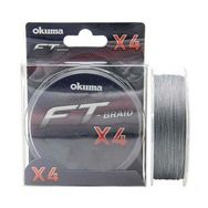 Okuma FT-X4 Braided Line 150 mt 0.165 mm Grey Örgü İp Olta Misinası