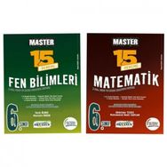 Okyanus Yayınları - 6. Sınıf Master Türkçe - Matematik - Fen Bilimleri 15 Deneme 3 Set