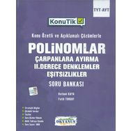 Okyanus Yayınları TYT AYT KonuTik Polinomlar Çarpanlara Ayırma II. Derece Denklemler ve Eşitsizlikler Soru Bankası