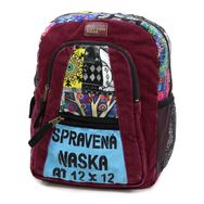 Old Cotton Cargo 5112 Elton Pamuk Kumaş Bordo Sırt Çantası