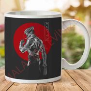 Old Mutant Japanese Red Backdrop Wolverine Baskılı Kupa