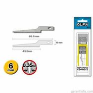 Olfa KB4-NS/3 3'lü Maket Bıçağı Yedeği