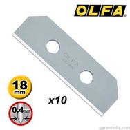 Olfa SKB-8/10B 10'lu Çift Yönlü Emniyetli Maket Bıçağı Yedeği
