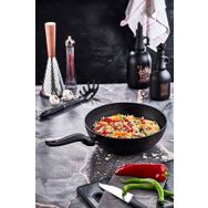 Olika W2803/03 28 cm Siyah İnci Granit Wok Tava
