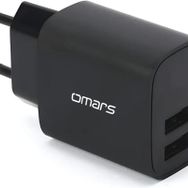 Omars 2.1 Amper Çift USB Çıkışlı Akım Korumalı Şarj Cihazı