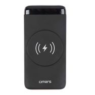 Omars Siyah 20W 10000 mAh Led Göstergeli USB Type-C ve Magsafe Uyumlu Kablosuz Şarj Powerbank