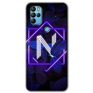 Omix X300 Dark Neon Yaprak N Harfi Baskılı Uyumlu Silikon Kılıf