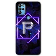 Omix X300 Dark Neon Yaprak P Harfi Baskılı Uyumlu Silikon Kılıf