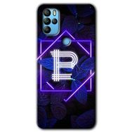 Omix X500 Dark Neon Yaprak B Harfi Baskılı Uyumlu Silikon Kılıf