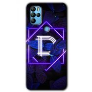 Omix X500 Dark Neon Yaprak D Harfi Baskılı Uyumlu Silikon Kılıf