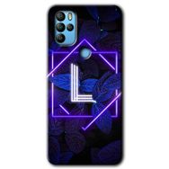 Omix X500 Dark Neon Yaprak H Harfi Baskılı Uyumlu Silikon Kılıf