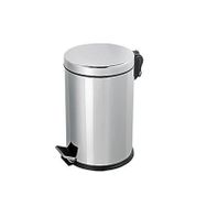 Omnisoft PLX3700-308 8 L Krom Paslanmaz Pedallı Çöp Kovası