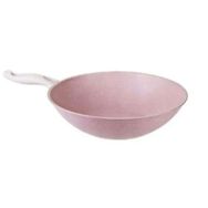 Oms 3211 28x9 cm Pembe Granit Wok Tava