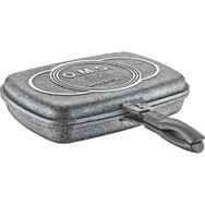 Oms 3215 Granit Gri 36 cm Çift Taraflı Tava