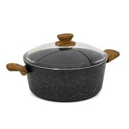 Oms 351807GRI 20cm Colonna 7 Parça Granit Tencere Seti