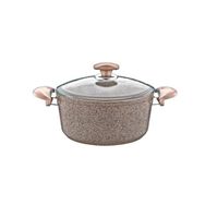 Oms Collection 22X11,5 cm Granit Kahverengi Derin Tencere