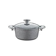Oms Collection 28x13 cm Gri Granit Derin Tencere