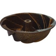 Oms Döküm 26 cm Gold Damla Gülü Kek Kalıbı