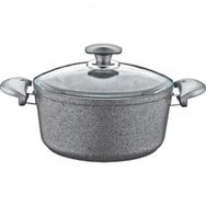 Oms GR099 18x10 cm Granit Gri Derin Tencere