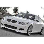 Omsa Bmw E60 5 Serisi 2003-2010 Piano Black Flaplı Ön Lip