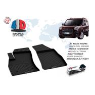 Omsa Fiat Doblo 2 Siyah Ön 2 Parça 2010 ve Sonrası 4D Paspas