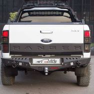 Omsa Ford Ranger Dakar 2011 ve Sonrası Ledli Sensörlü Çelik Arka Tampon