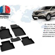 Omsa Renault Kadjar 4D Siyah 2014 ve Sonrası Havuzlu Paspas
