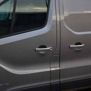 Omsa Renault Master 2010 ve Sonrası 4 Kapı Tek Delik Krom Kapı Kolu