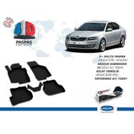 Omsa Skoda Octavia 2 A5 4D Siyah 2008 ve Sonrası Havuzlu Paspas