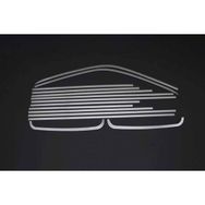 Omsa VW T5 Caravelle 14 Parça Tek Sürgülü (Uzun Şasi) 2003 ve Sonrası Krom Cam Çerçevesi