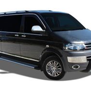 Omsa VW T5 Transporter 14 Parça Tek Sürgü Kısa Şase 2003 ve Sonrası Krom Cam Çerçevesi
