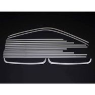 Omsa VW T5 Transporter 14 Parça Tek Sürgü Uzun Şase 2003-2010 Arası Krom Cam Çerçevesi